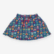 Skort blue flowers bees butterflies