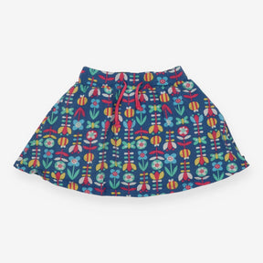 Skort blue flowers bees butterflies