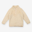 Cream fluffy 1/4 zip sweater