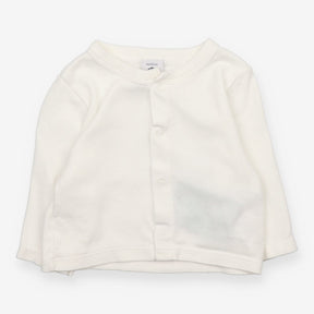 White Cardigan 4 Poppers