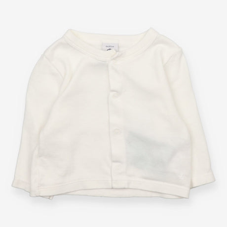 White Cardigan 4 Poppers