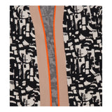 Abstract Jacquard Open Front Longline Cotton Cardi