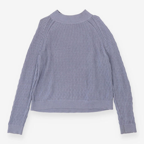 Knit Sweater Dash Pattern Blue