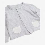 Cardigan - grey with pockets