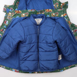 Coat 4 in 1 Green with Road Work Vehicles