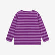 Purple stripe long sleeved top