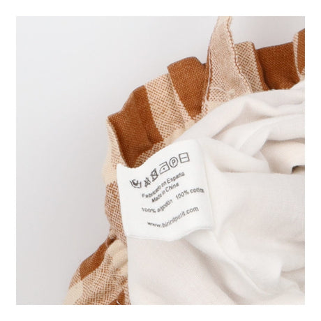 Birinit Caramel Checked shorts with braces