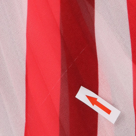 Cocos White Red Burgundy Striped Skirt