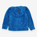 Blue teddy zip up hoodie