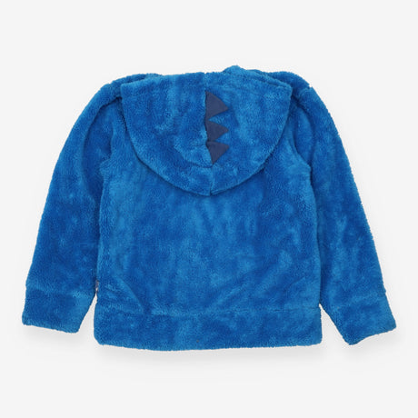 Blue teddy zip up hoodie