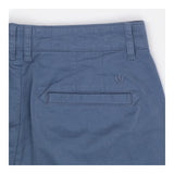 Blazey Blue Tapered Chino Trousers Cotton Stretch
