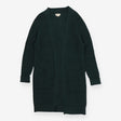 Sadie Longline Edge To Edge Green Knitted Cardigan