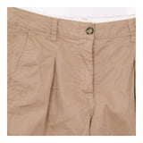 Trousers Beige Cotton Pleated Chino
