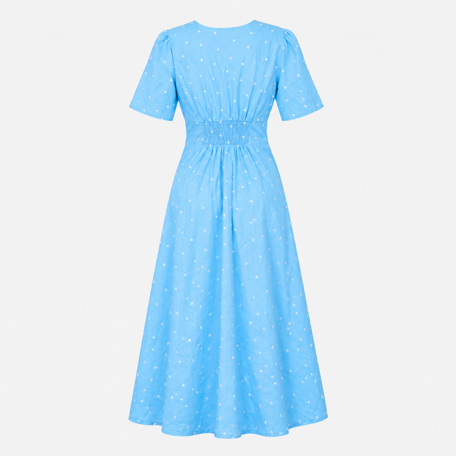 Dress Blue Heart Organic Cotton