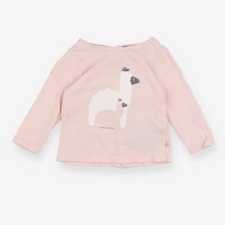 Baby T-shirt Pink Long Sleeve When I grow up llama