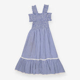 Sundress smocked blue gingham