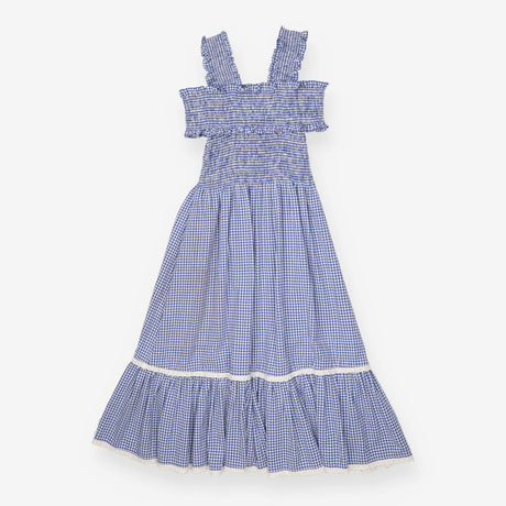 Sundress smocked blue gingham