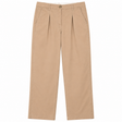 Trousers Beige Cotton Pleated Chino