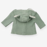 Green Knit Cardigan with Ears - Vertbaudet