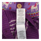 Purple Unicorn Fair aisle Cardigan