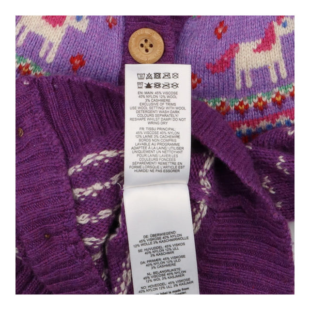 Purple Unicorn Fair aisle Cardigan