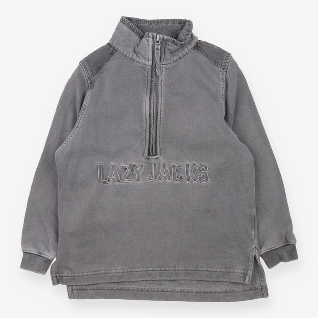 Lazy Jacks Sweater Half Zip Grey