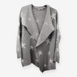 rey star drape maternity and nursing cardigan