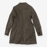 Denim Belted Coat Mid Length