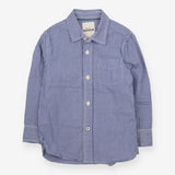 Blue and white pinstripe shirt