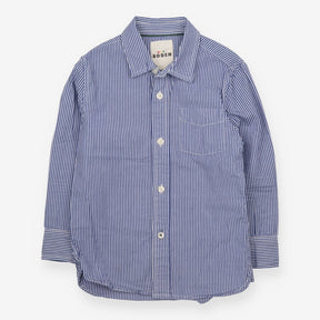 Blue and white pinstripe shirt