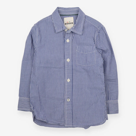 Blue and white pinstripe shirt