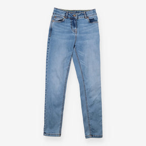 Jeans light blue floral pockets