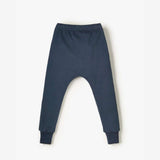 Navy Knee Patch Terry Joggers