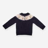 Knitted Jumper Navy Fairisle Rudolph