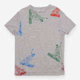 T-shirt grey snowboard