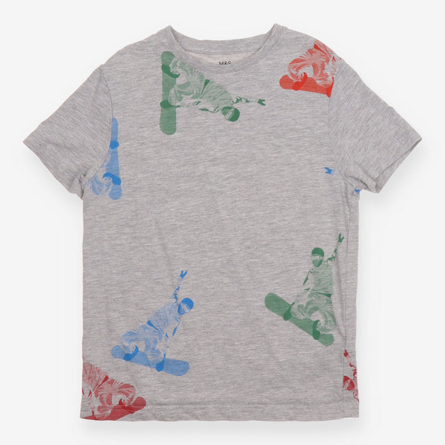 T-shirt grey snowboard