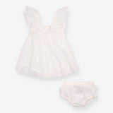 Dress & Bloomer Cream Embroidery Anglaise 