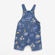 Denim Dungaree with Seagull Print