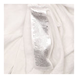 T-Shirt White Organic Cotton Slub Blouson Short Sl