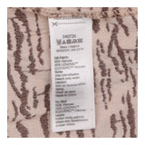 Midi Dress Beige Brown Animal Print Long Sleeve