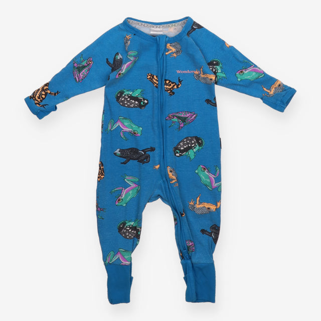 Sleepsuit blue frogs