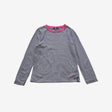 Blue and White Stripe with Pink Crewneck
