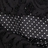 Black Lace Polka Dot Midi Ski