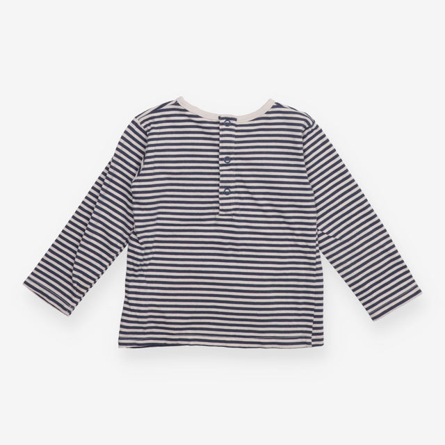 Tee Blue Strip with Pick Up and Woodland Animals A