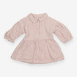 Pink Striped Denim Dress