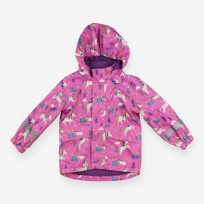 Pink Unicorns Lined Raincoat