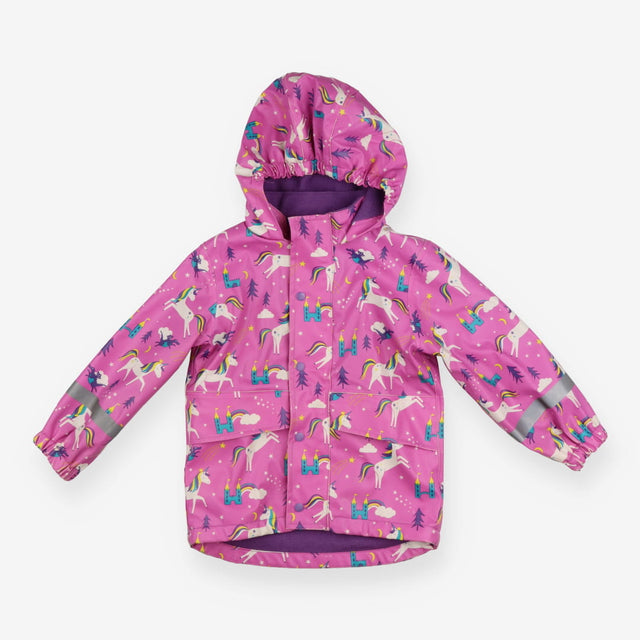 Pink Unicorns Lined Raincoat