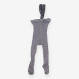 Tights with braces marl grey