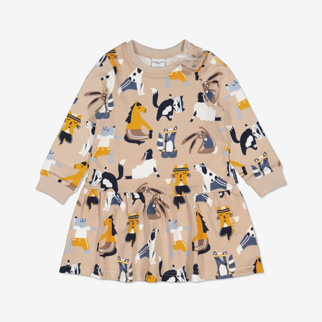 Animal Pleated Dress