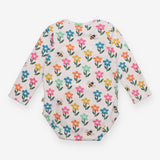 Bodysuit LS floral bees
